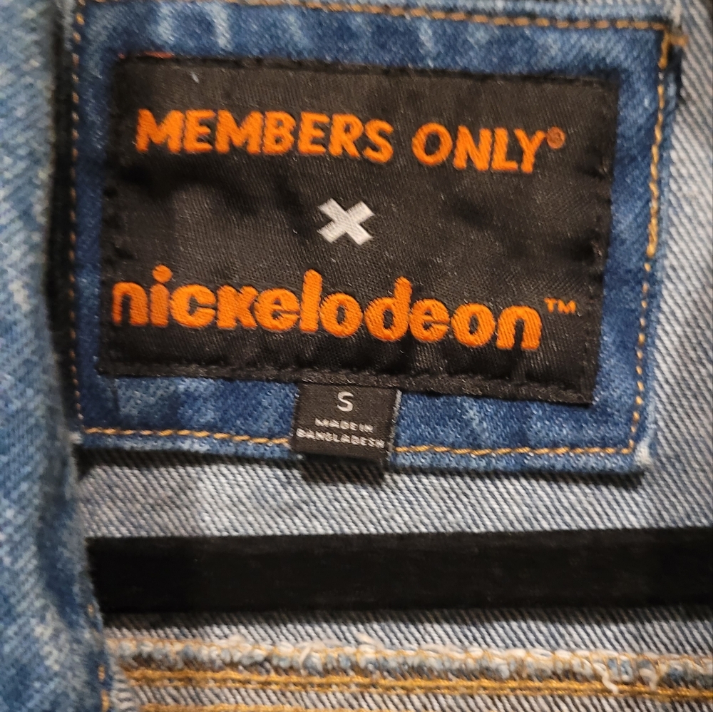 Member's Only X Spongebob Nickelodeon Denim Jacket - Picture 4 of 11